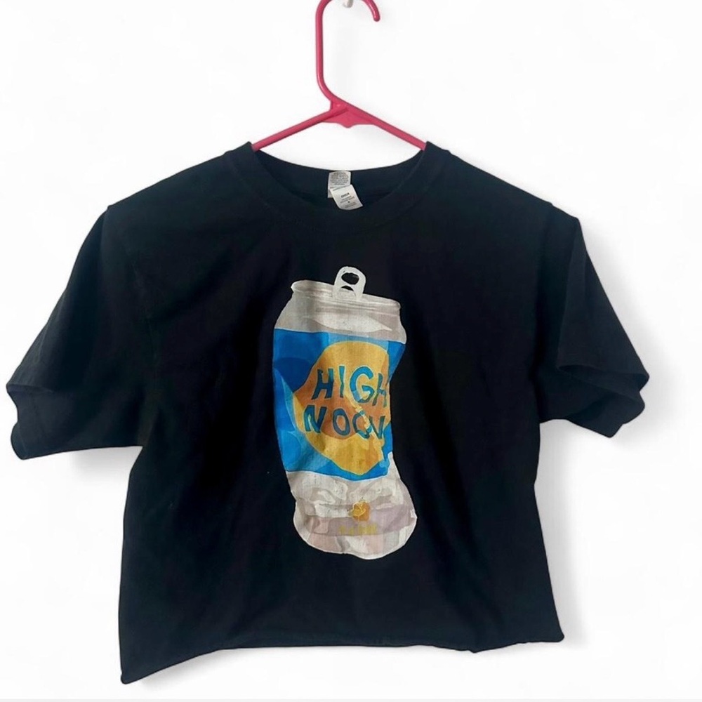 High Noon Modern Art Crop Top